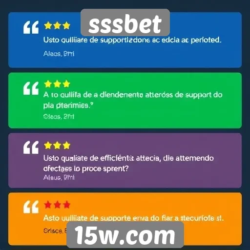 Feedback dos usuários sobre o suporte ao cliente no sssbet